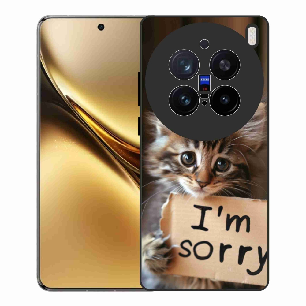 Gélový kryt mmCase na Vivo X200 Pro 5G - mačacie ospravedlnenie
