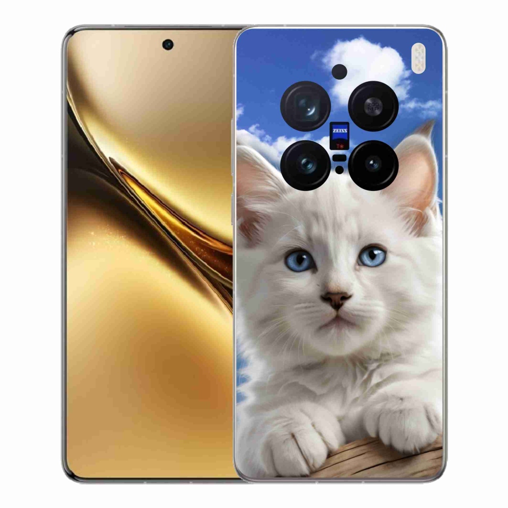 Gélový kryt mmCase na Vivo X200 Pre 5G - mačiatko a oblaky