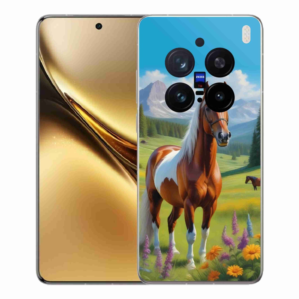 Gélový kryt mmCase na Vivo X200 Pro 5G - kôň na lúke