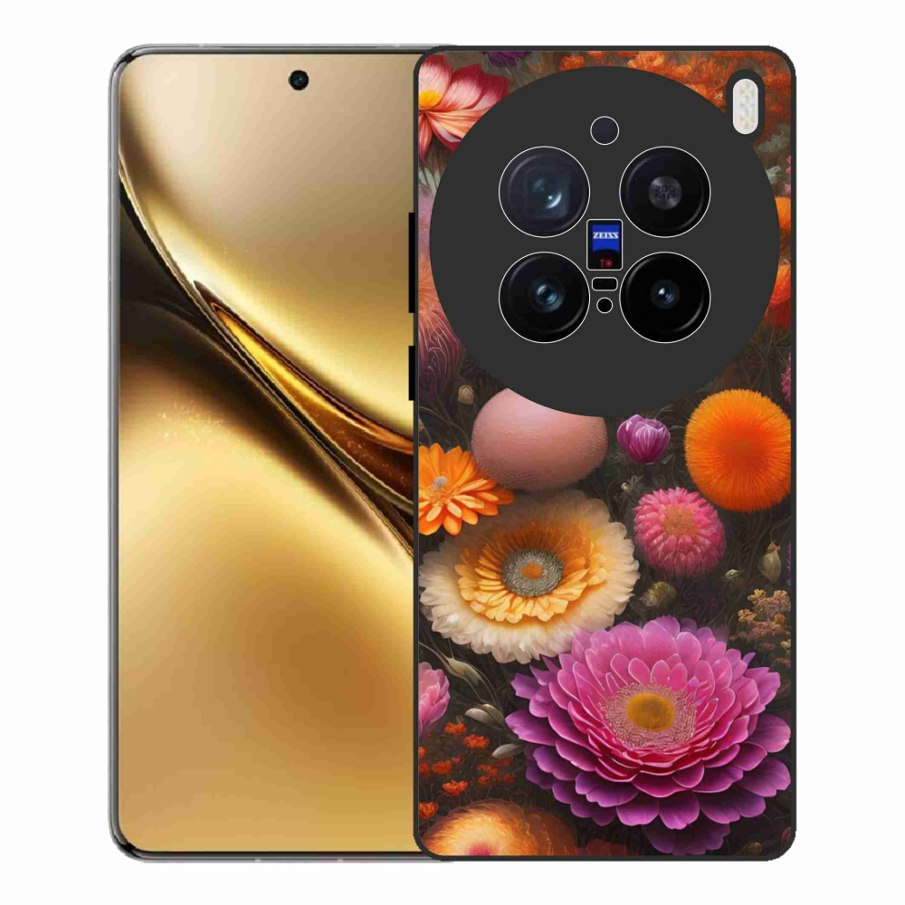 Gélový kryt mmCase na Vivo X200 Pro 5G - kvetinová kompozícia
