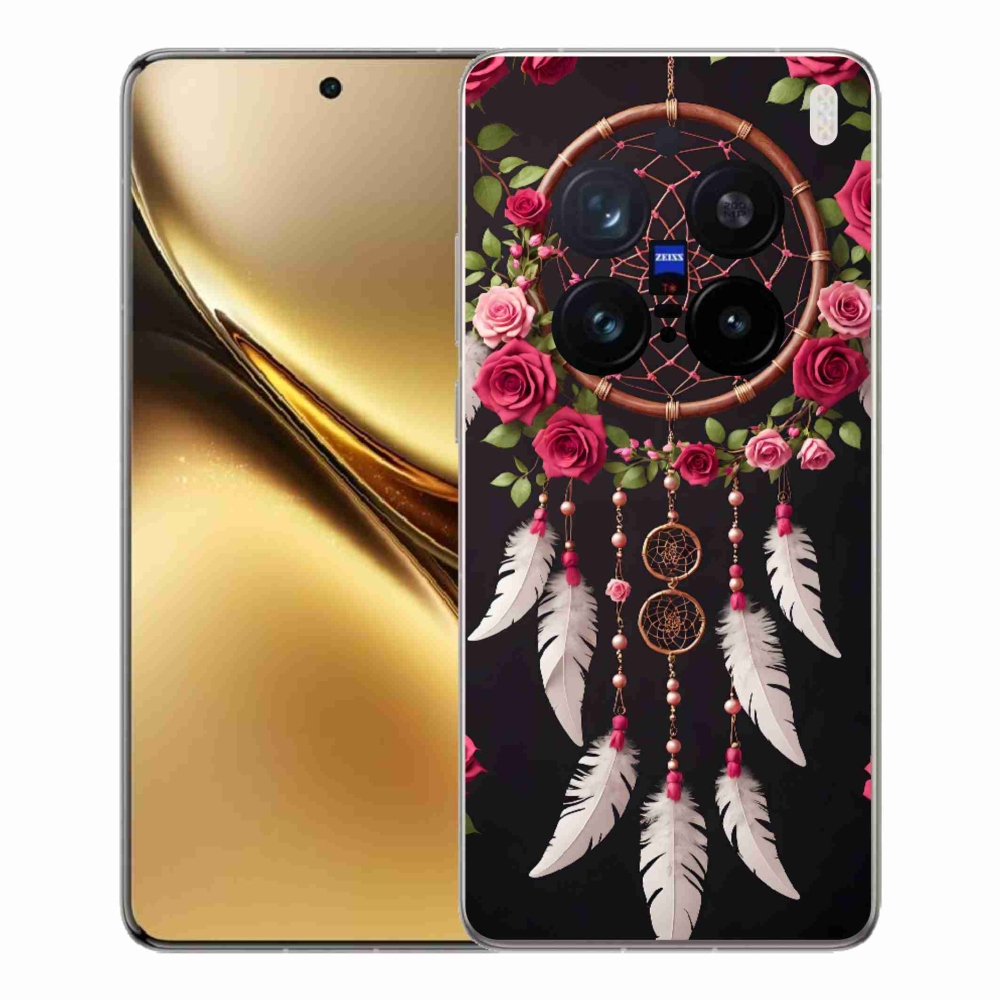 Gélový kryt mmCase na Vivo X200 Pro 5G - lapač snov s ružami
