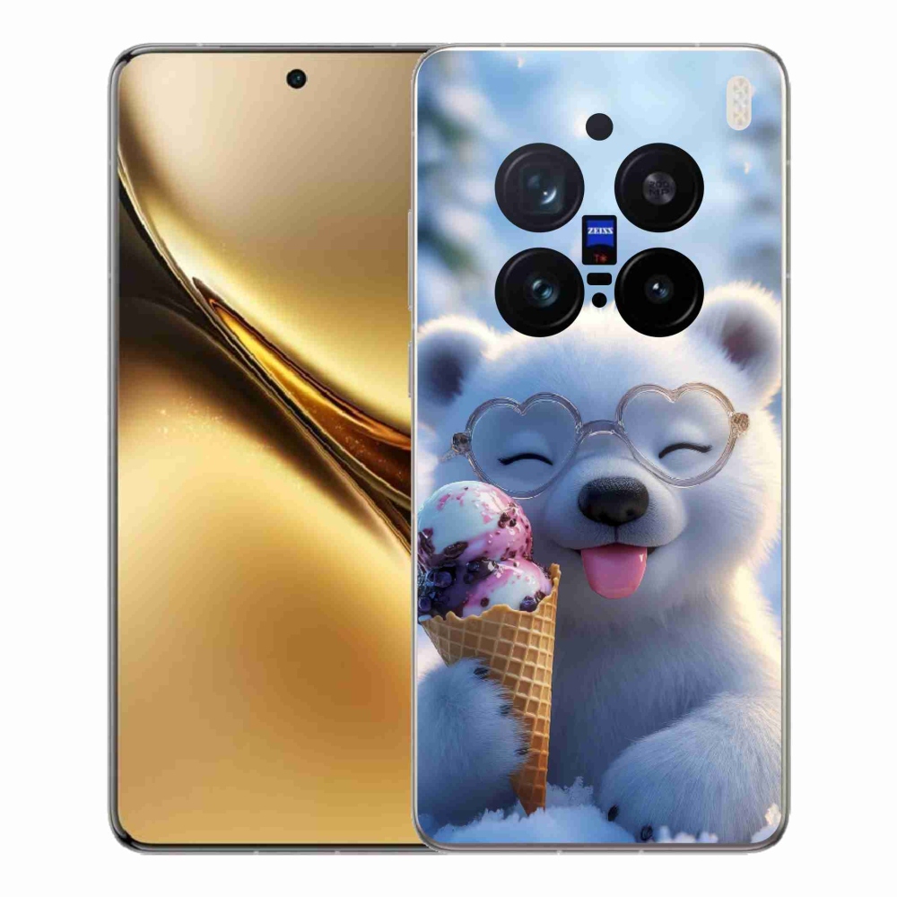 Gélový kryt mmCase na Vivo X200 Pre 5G - medvedík so zmrzlinou