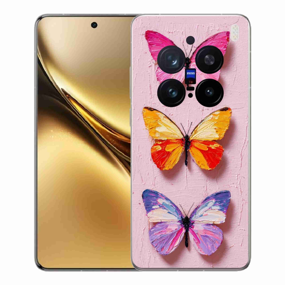 Gélový kryt mmCase na Vivo X200 Pro 5G - motýlia trojica