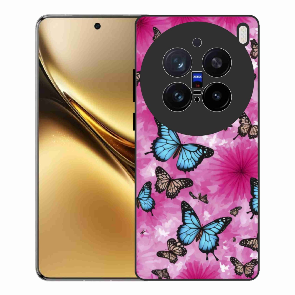 Gélový kryt mmCase na Vivo X200 Pro 5G - motýlia záhrada