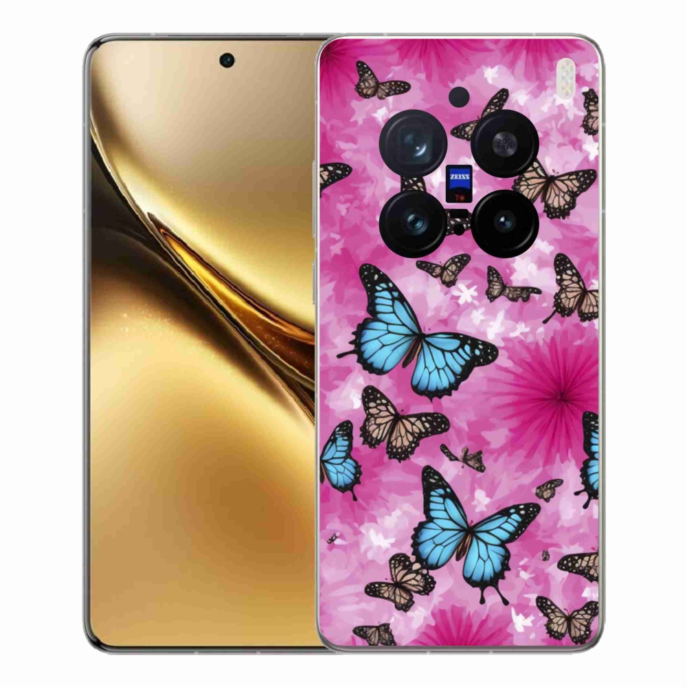 Gélový kryt mmCase na Vivo X200 Pro 5G - motýlia záhrada