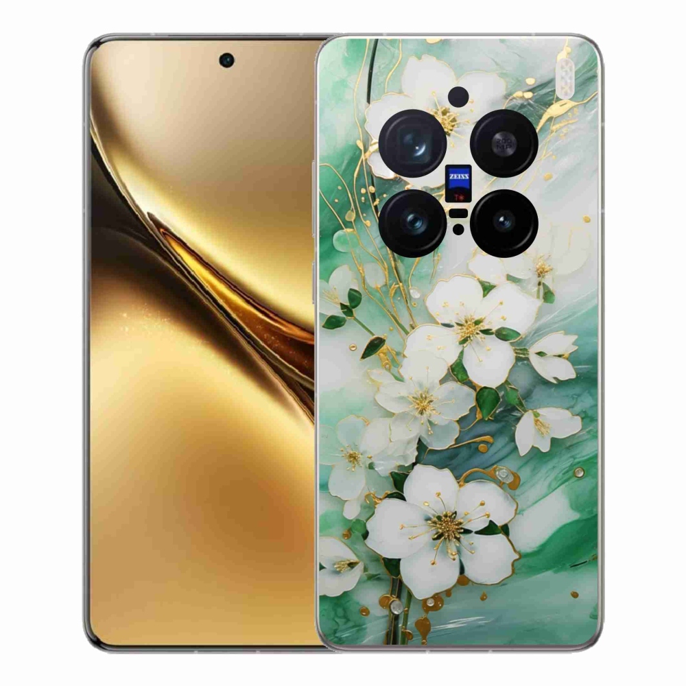 Gélový kryt mmCase na Vivo X200 Pro 5G - nežné kvety