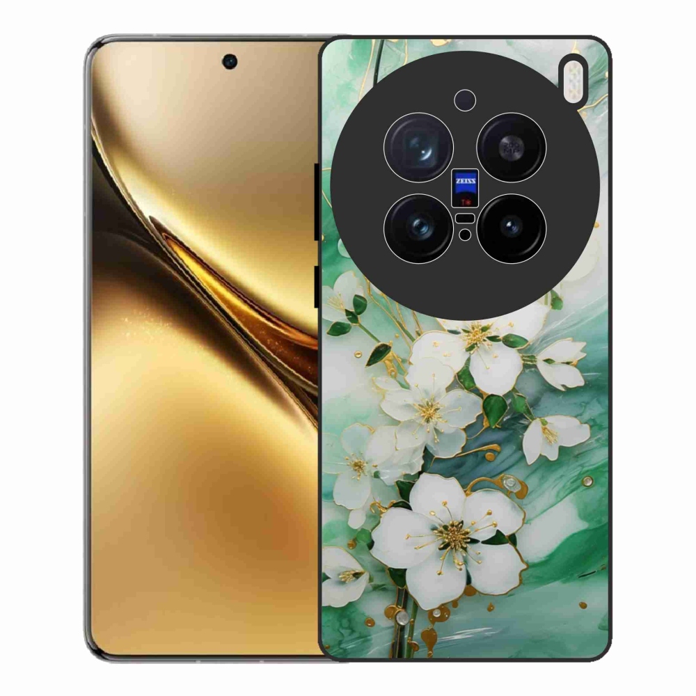Gélový kryt mmCase na Vivo X200 Pro 5G - nežné kvety