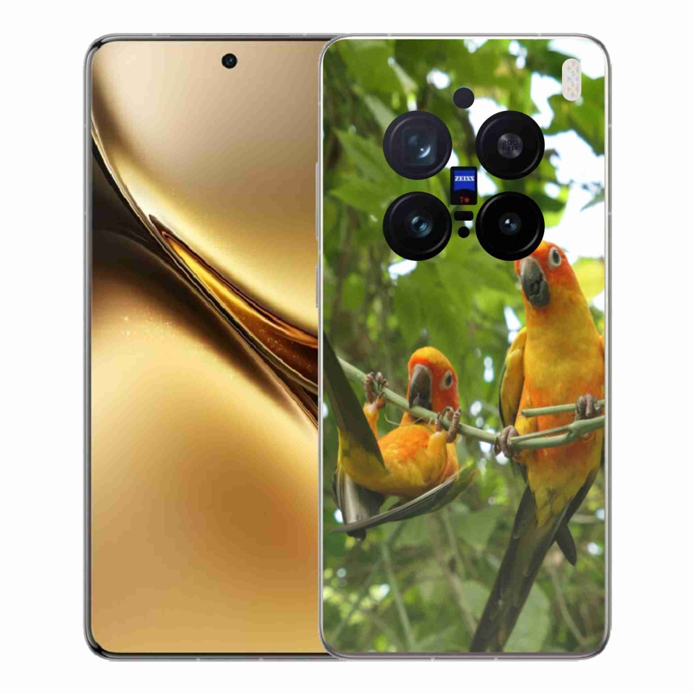 Gélový kryt mmCase na Vivo X200 Pre 5G - papagáje aratingy
