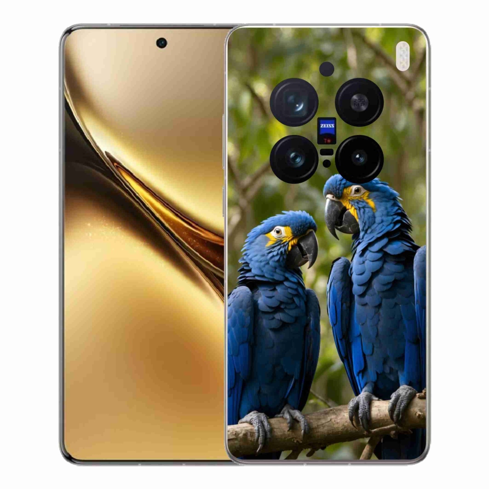 Gélový kryt mmCase na Vivo X200 Pro 5G - papagájové duo