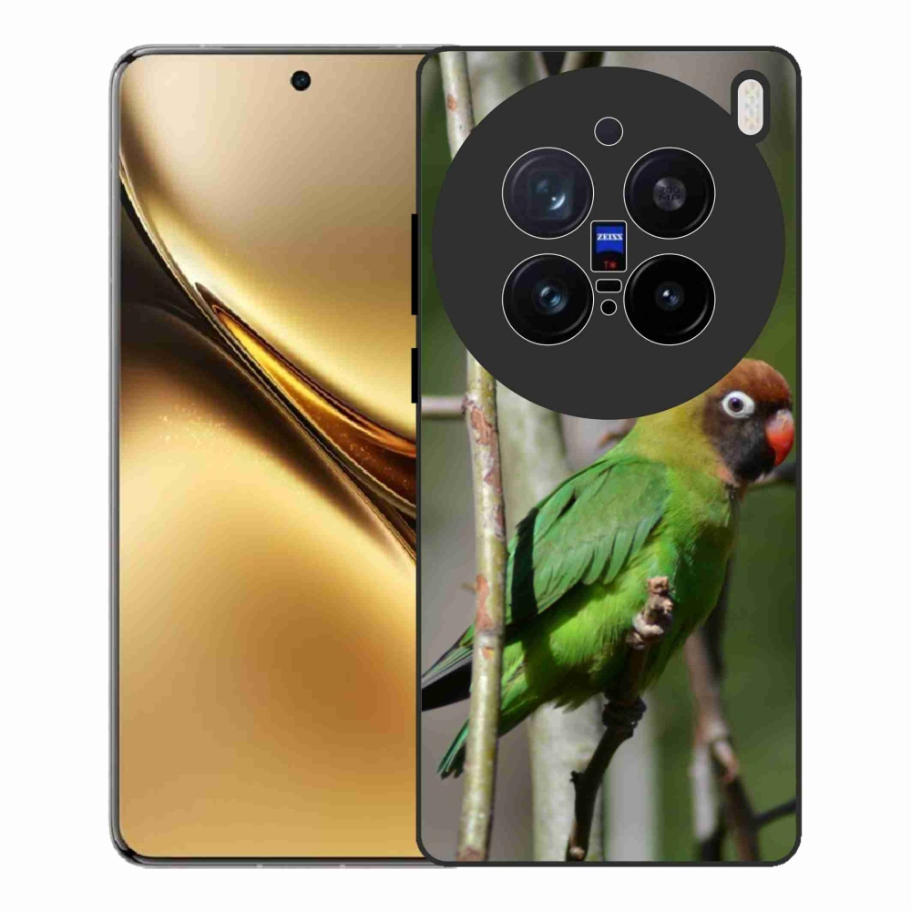 Gélový kryt mmCase na Vivo X200 Pro 5G - papagáj agapornis