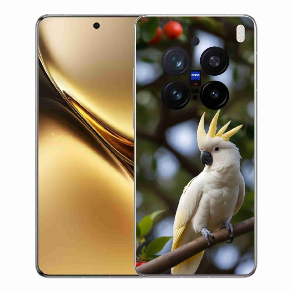Gélový kryt mmCase na Vivo X200 Pro 5G - papagáj kakadu 3
