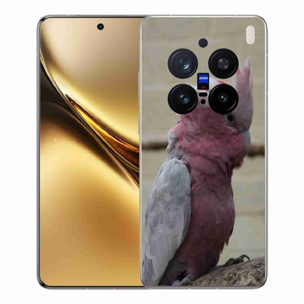 Gélový kryt mmCase na Vivo X200 Pro 5G - papagáj kakadu ružový