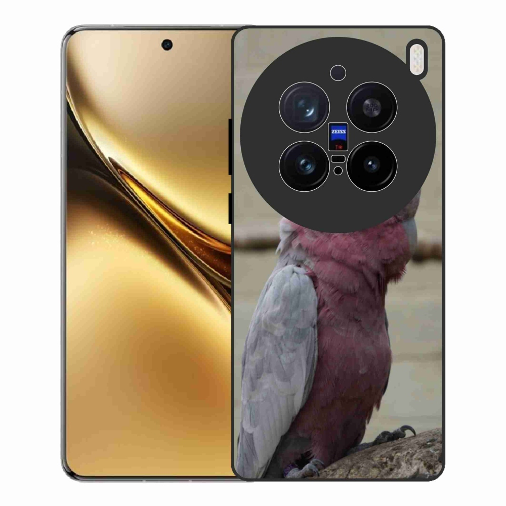 Gélový kryt mmCase na Vivo X200 Pro 5G - papagáj kakadu ružový