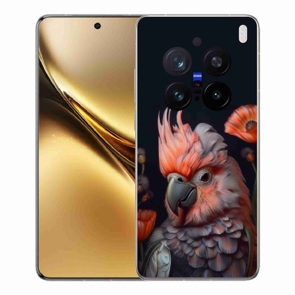 Gélový kryt mmCase na Vivo X200 Pro 5G - papagáj kakadu vo farbách