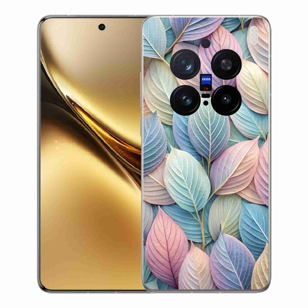 Gélový kryt mmCase na Vivo X200 Pre 5G - pastelové listy