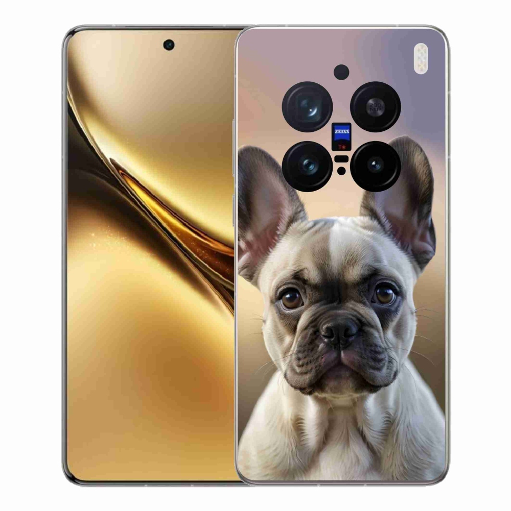 Gélový kryt mmCase na Vivo X200 Pro 5G - roztomilý francúzsky buldoček