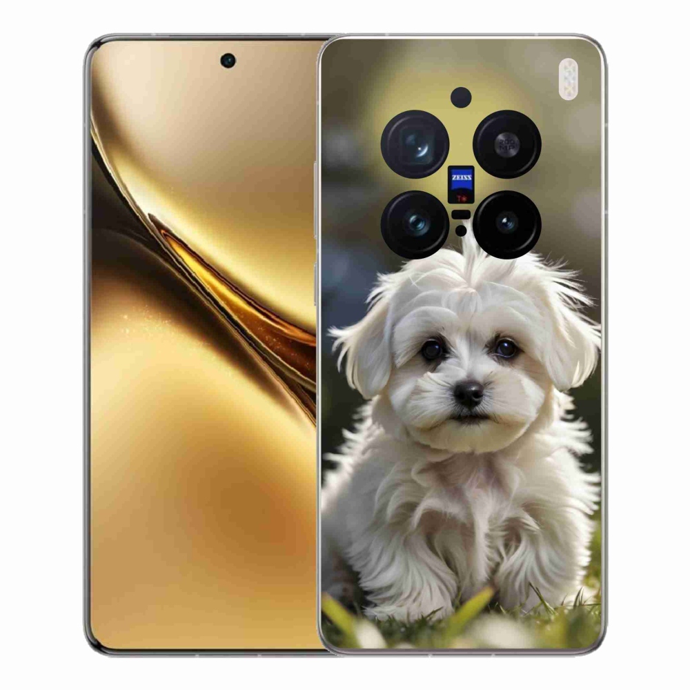 Gélový kryt mmCase na Vivo X200 Pro 5G - roztomilý maltézsky psík