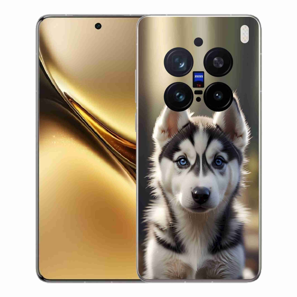 Gélový kryt mmCase na Vivo X200 Pro 5G - roztomilý sibírsky husky