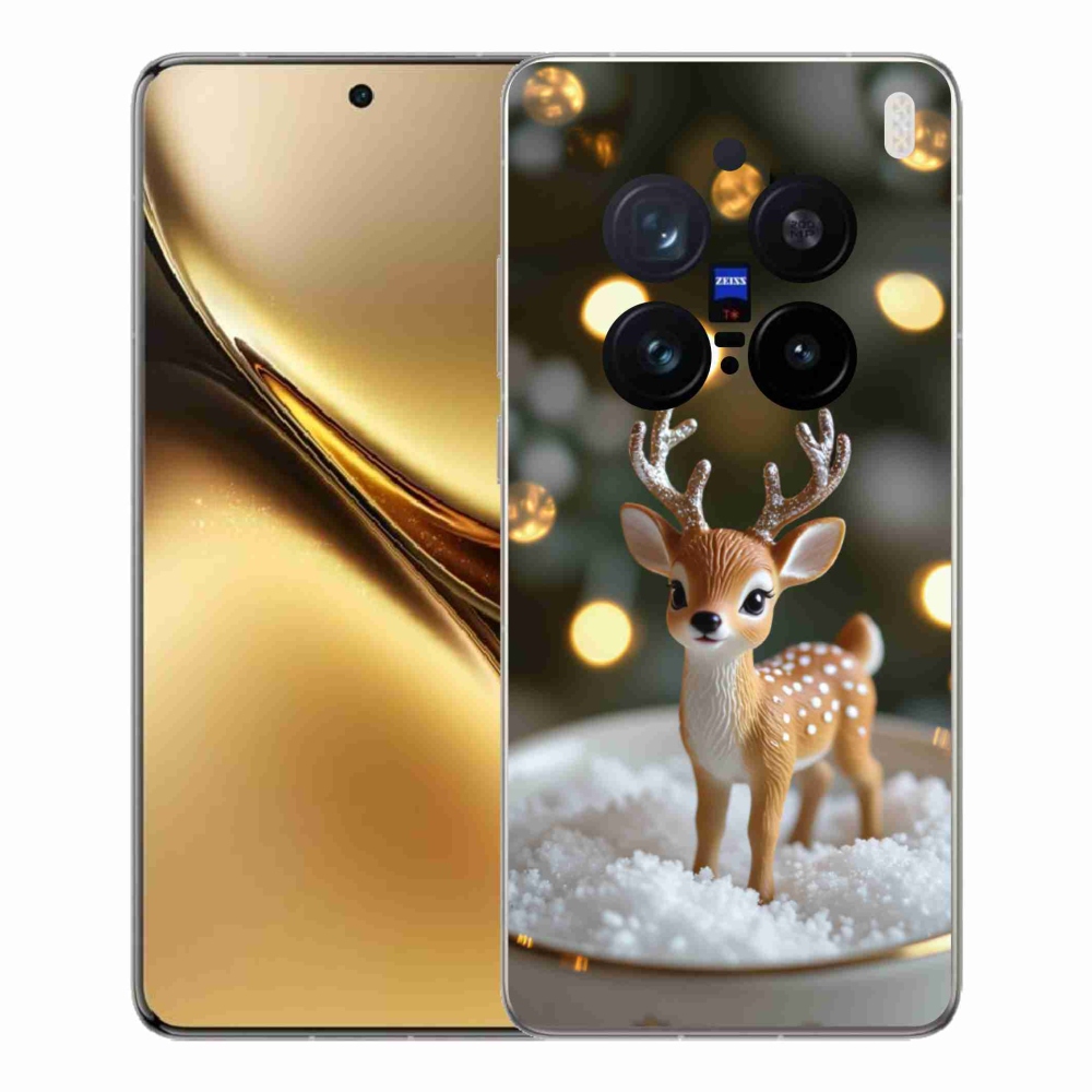Gélový kryt mmCase na Vivo X200 Pre 5G - roztomilý vianočný jeleň