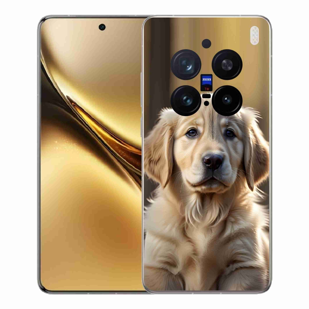Gélový kryt mmCase na Vivo X200 Pro 5G - roztomilý zlatý retriever