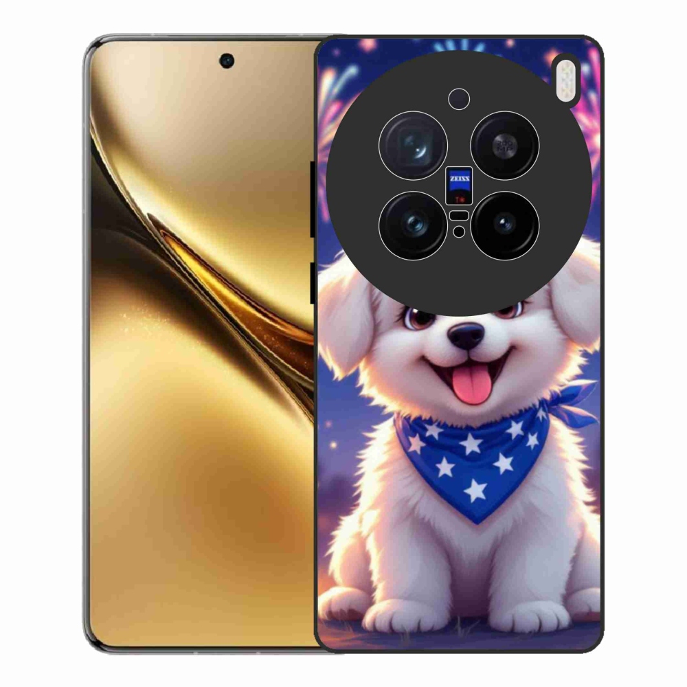 Gélový kryt mmCase na Vivo X200 Pro 5G - slávnostné šteňa