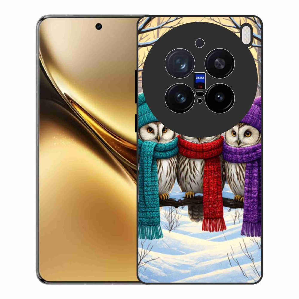 Gélový kryt mmCase na Vivo X200 Pro 5G - soví priatelia