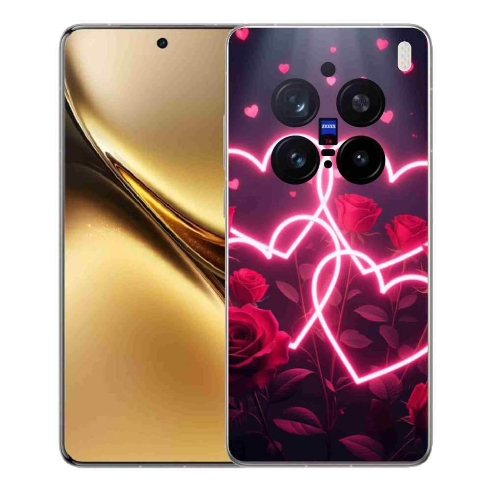 Gélový kryt mmCase na Vivo X200 Pro 5G - srdce lásky