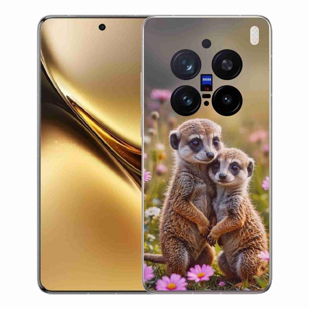 Gélový kryt mmCase na Vivo X200 Pro 5G - surikatí duo