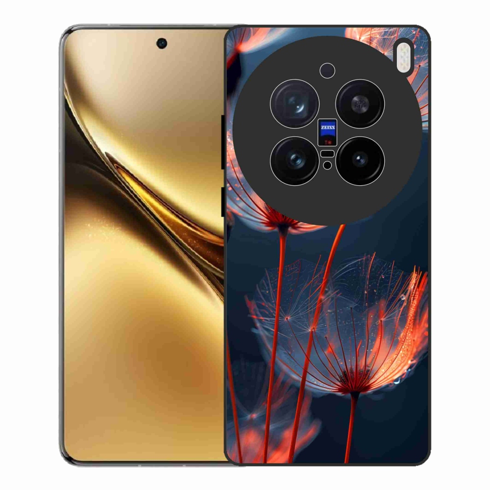 Gélový kryt mmCase na Vivo X200 Pro 5G - svetielkujúce páperie