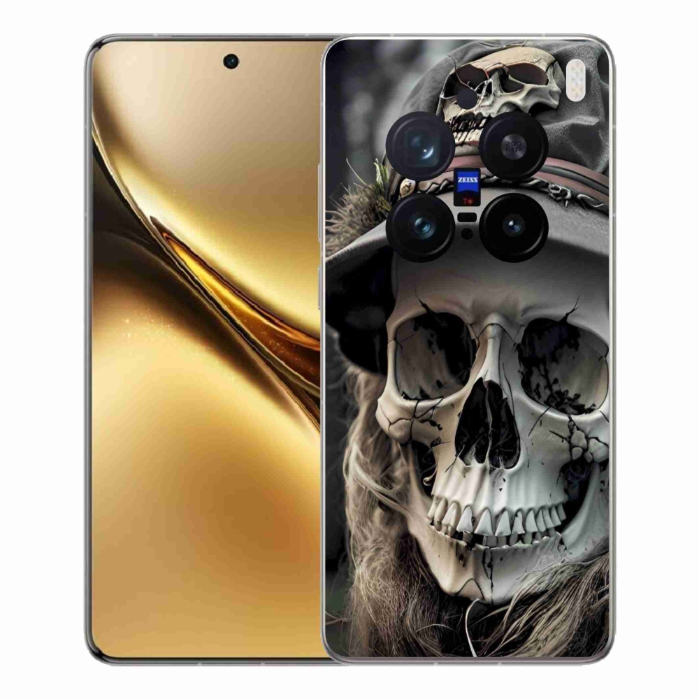 Gélový kryt mmCase na Vivo X200 Pro 5G - temná lebka