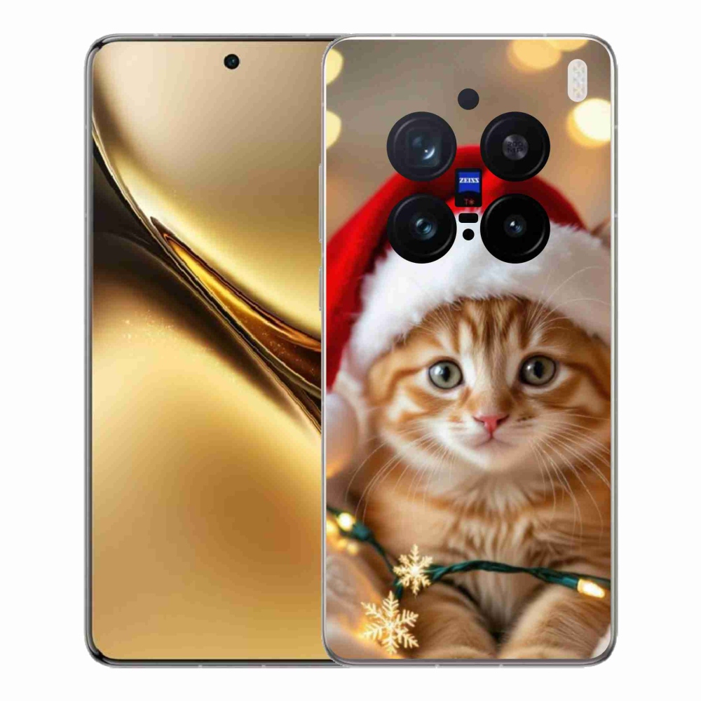 Gélový kryt mmCase na Vivo X200 Pre 5G - vianočné mačiatko