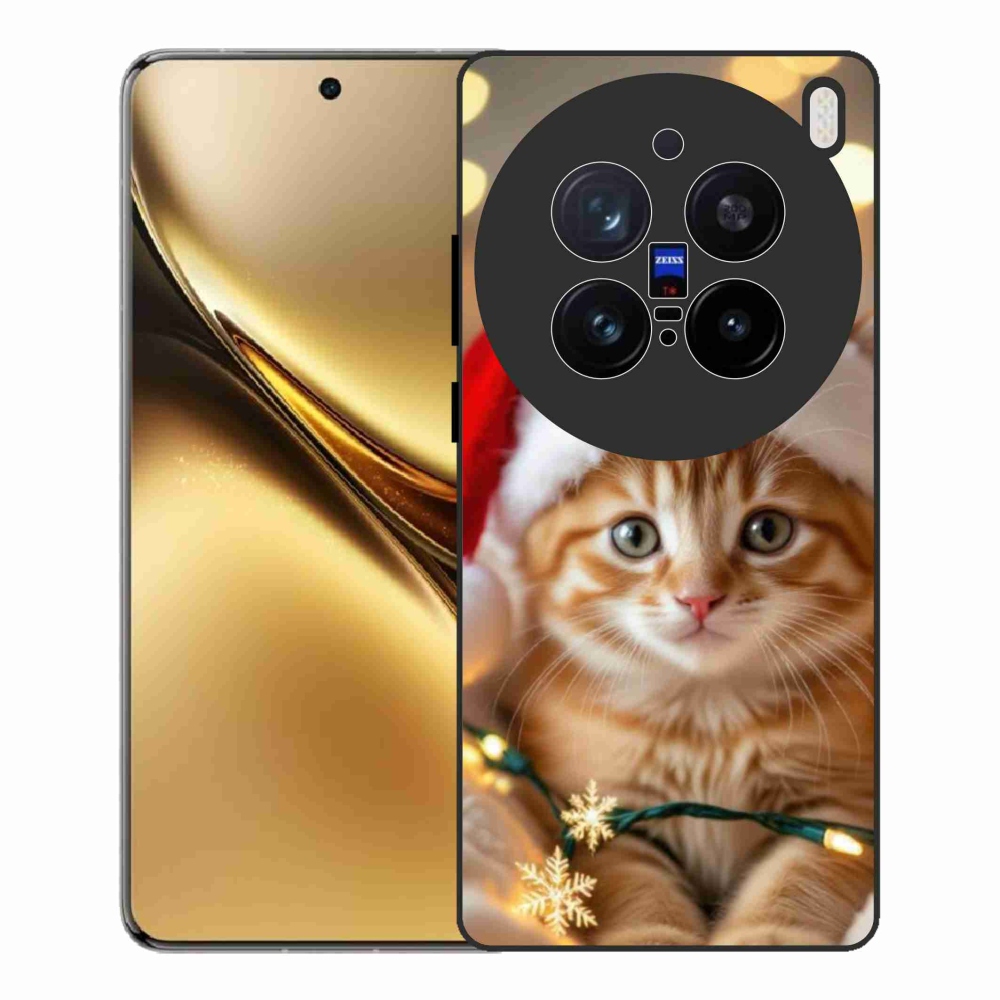 Gélový kryt mmCase na Vivo X200 Pre 5G - vianočné mačiatko