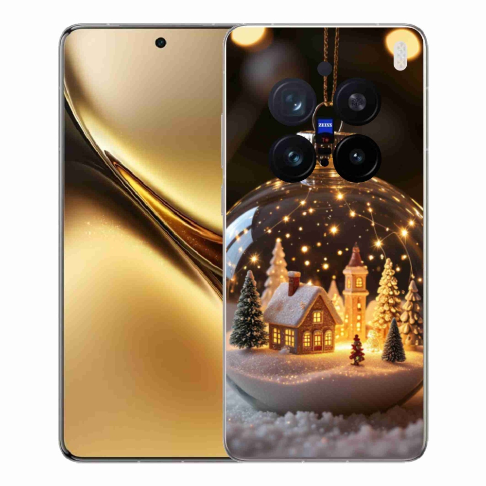Gélový kryt mmCase na Vivo X200 Pro 5G - vianočné gule 3