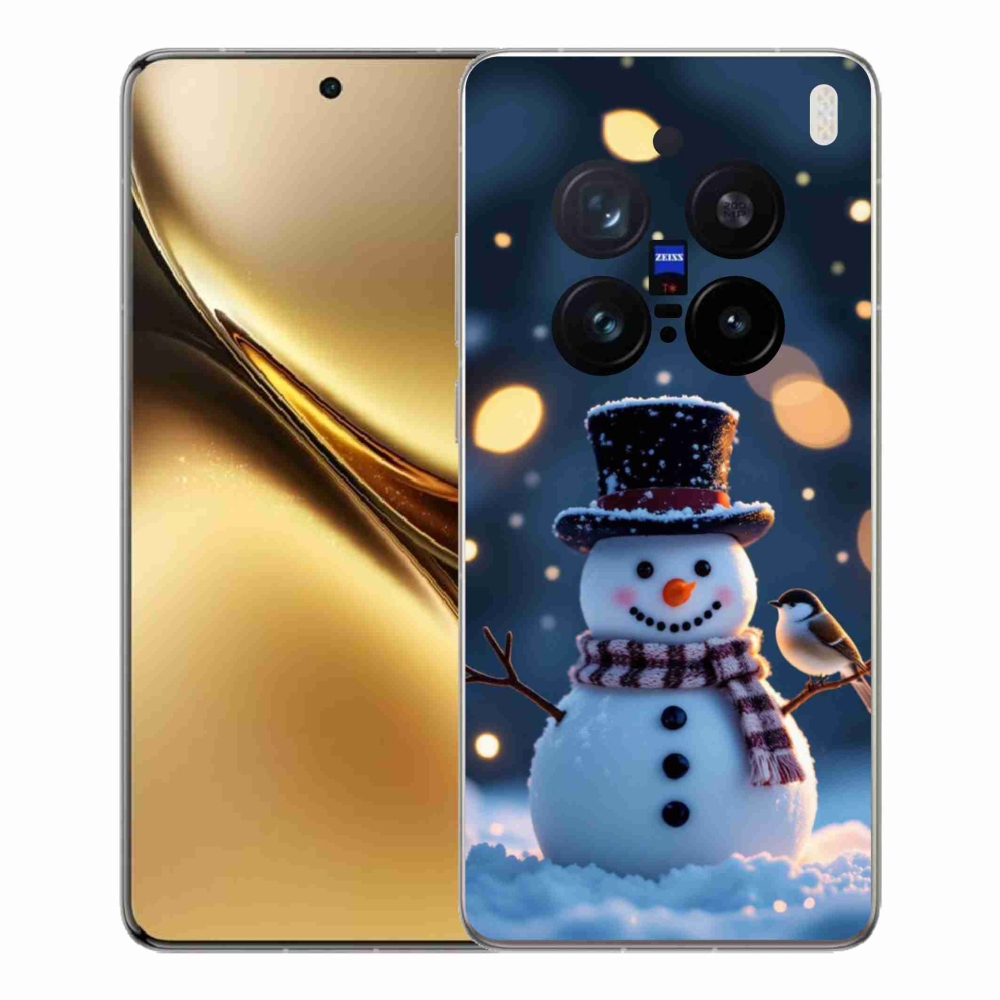 Gélový kryt mmCase na Vivo X200 Pre 5G - vianočný snehuliak