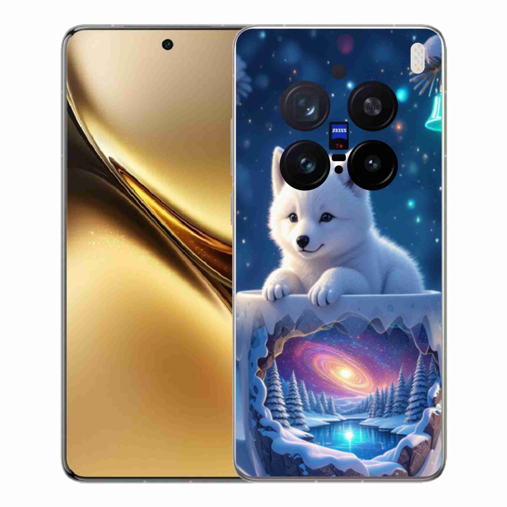 Gélový kryt mmCase na Vivo X200 Pre 5G - vianočné šteňa