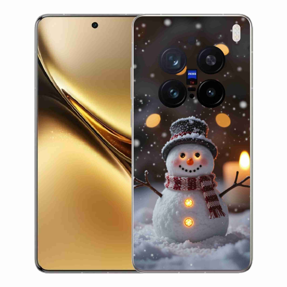 Gélový kryt mmCase na Vivo X200 Pro 5G - veselý snehuliak