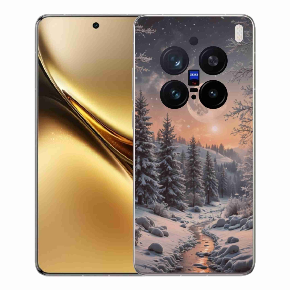 Gélový kryt mmCase na Vivo X200 Pre 5G - zimná krajina 2
