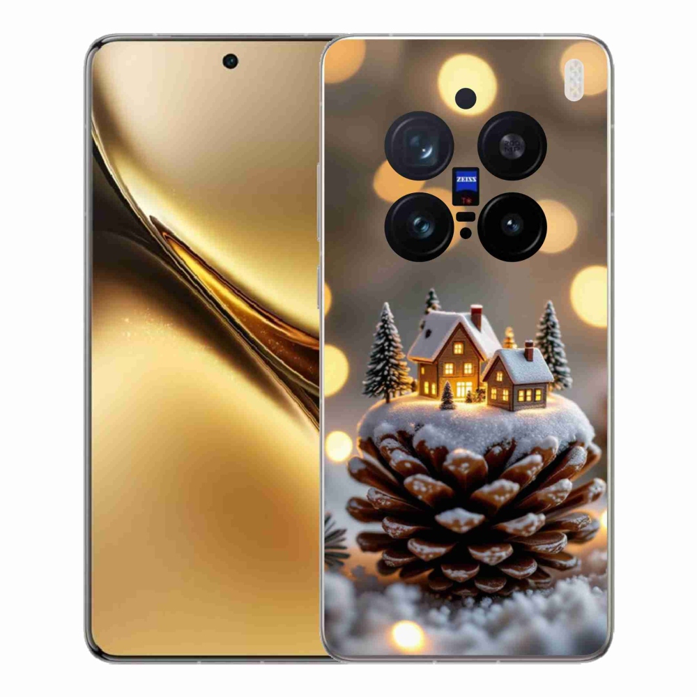 Gélový kryt mmCase na Vivo X200 Pro 5G - zimná dedinka