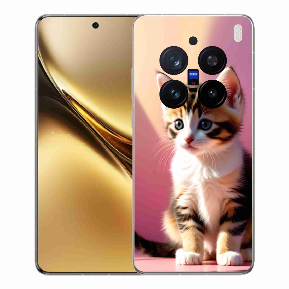 Gélový kryt mmCase na Vivo X200 Pro 5G - zvedavé mačiatko 2