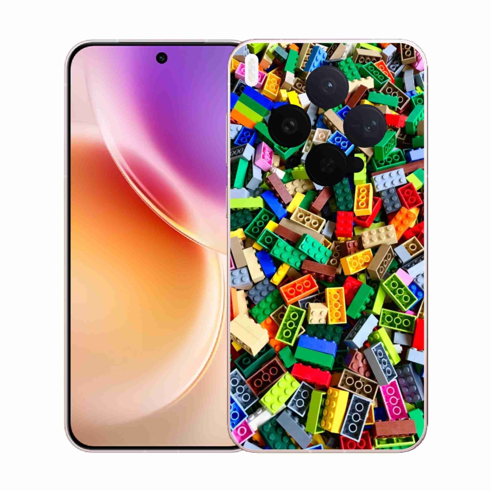 Gélový kryt mmCase na Vivo X300 5G - farebné stavebné kocky