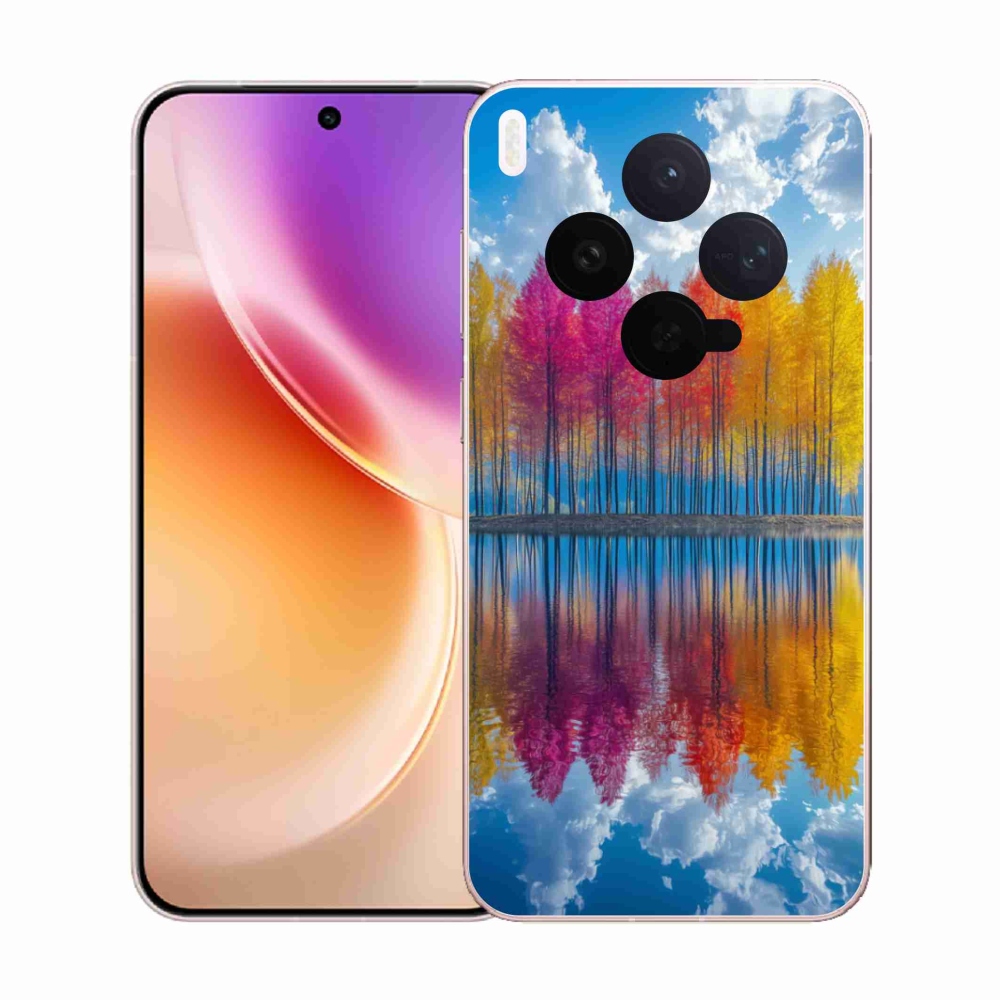 Gélový kryt mmCase na Vivo X300 5G - farebné stromy