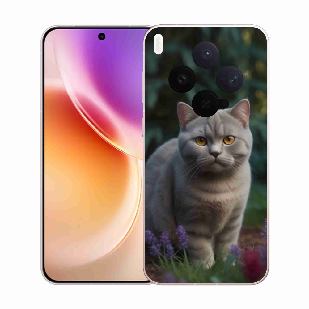 Gélový kryt mmCase na Vivo X300 5G - britská mačka