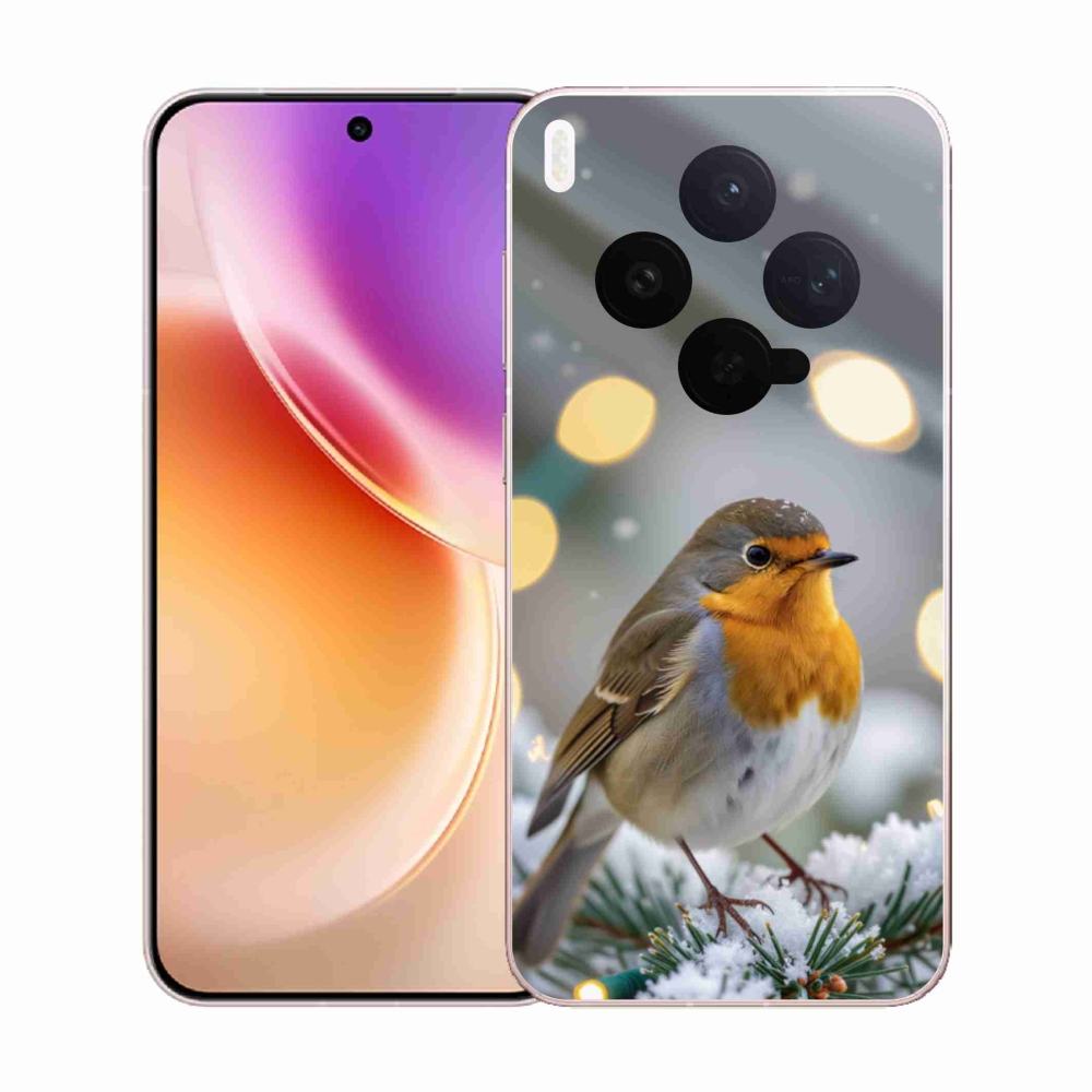 Gélový kryt mmCase na Vivo X300 5G - červienka v zime