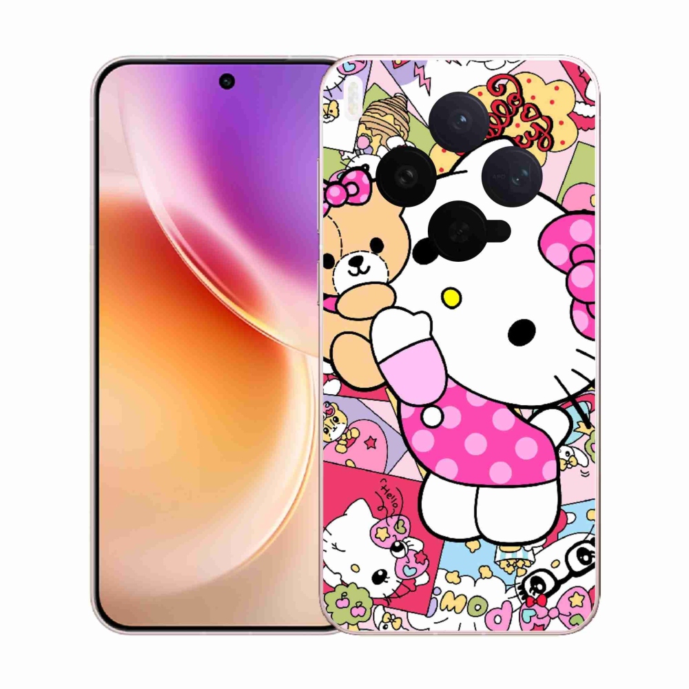 Gélový kryt mmCase na Vivo X300 5G - cute kitty