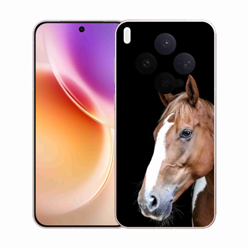 Gélový kryt mmCase na Vivo X300 5G - hnedý kôň 3