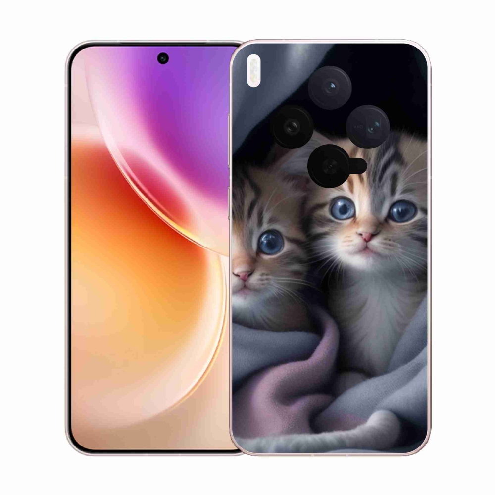 Gélový kryt mmCase na Vivo X300 5G - mačacie duo 2