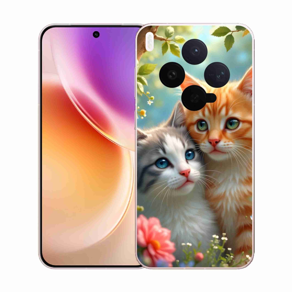 Gélový kryt mmCase na Vivo X300 5G - mačacia láska 2