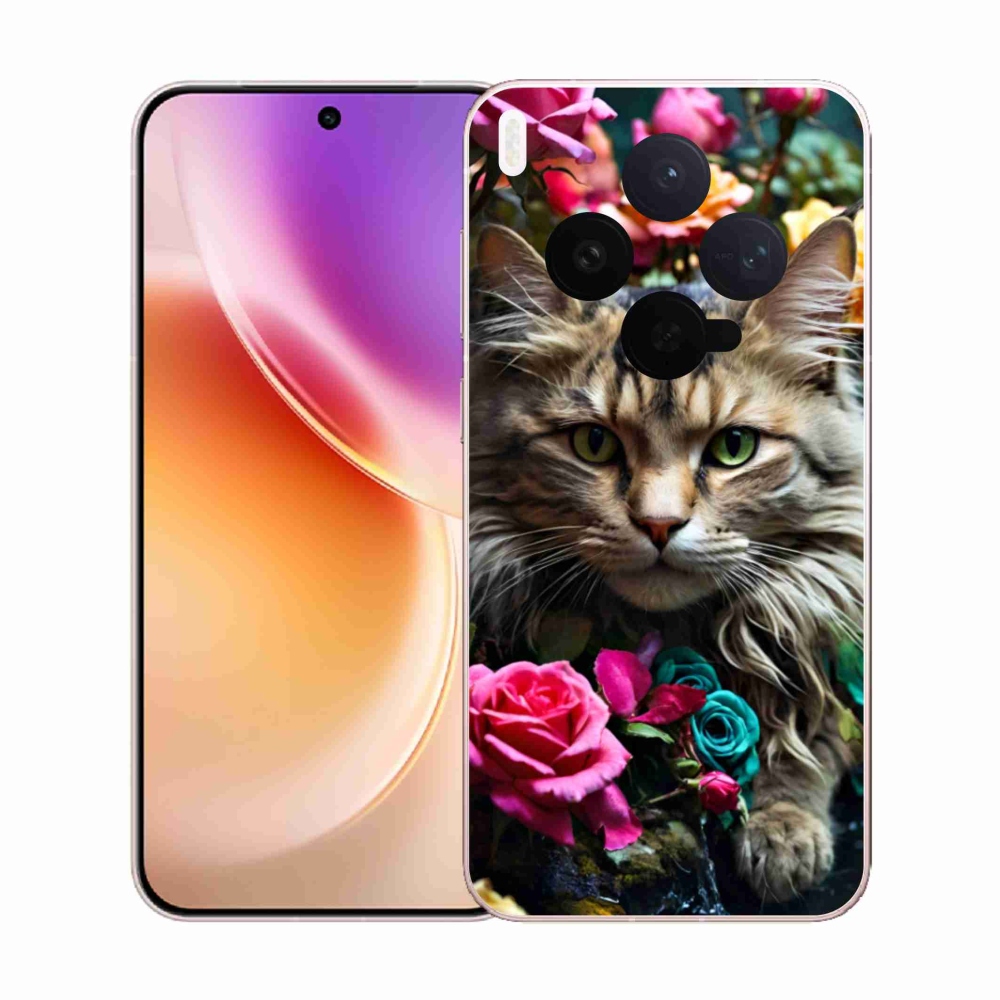 Gélový kryt mmCase na Vivo X300 5G - mačacie pohľad 2