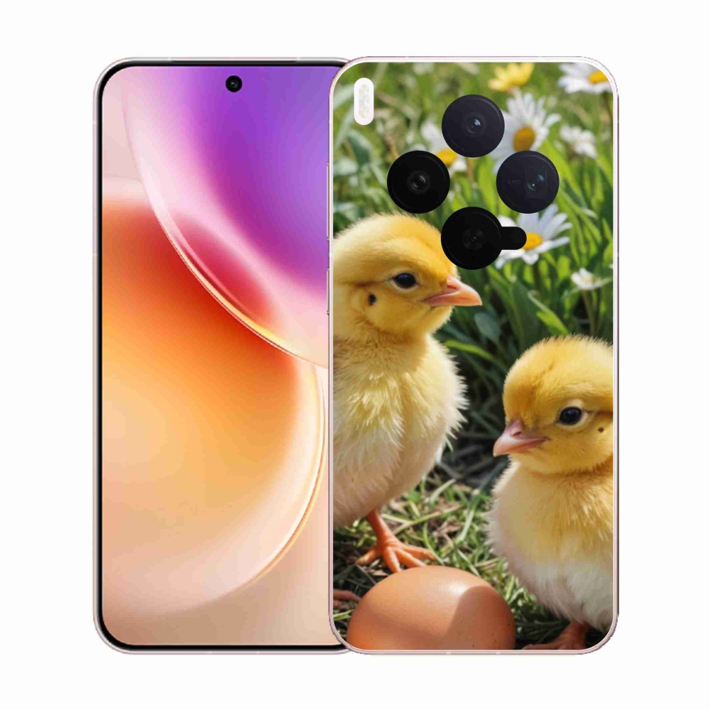 Gélový kryt mmCase na Vivo X300 5G - kuriatka