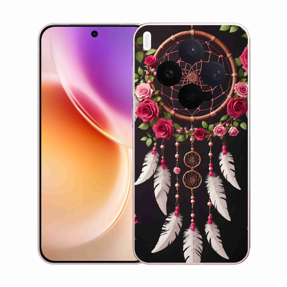 Gélový kryt mmCase na Vivo X300 5G - lapač snov s ružami